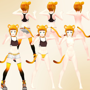 「黄虎(KOUGA)」Ver1.2　オリジナル3Dモデル 缩略图 3