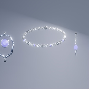 月雫の結晶｜VRChat向け 3点アクセサリーセット【PhysBone設定済み】 缩略图 7