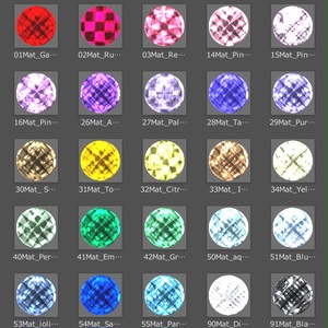 【VRchat想定】マテリアル４０種セット 宝石・貴金属・パール Unity用 缩略图 4