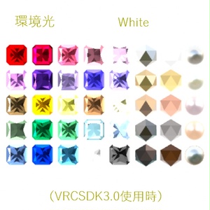 【VRchat想定】マテリアル４０種セット 宝石・貴金属・パール Unity用 缩略图 7