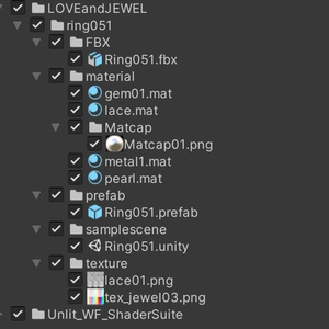 【VRchat想定・汎用】指輪 レースフリル付きうさぎのリング Ring051 缩略图 3