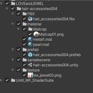 【VRchat想定・無料】着物用・水引のシンプルかんざし hair-accessories004 缩略图 5