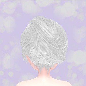 【VRchat想定・汎用】シェイプキー付き夜会巻きウイッグ／試着用無料版あり hairwig002 缩略图 6