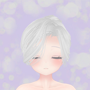 【VRchat想定・汎用】シェイプキー付き夜会巻きウイッグ／試着用無料版あり hairwig002 缩略图 7