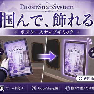 [VRChat World Gimmick] Poster...