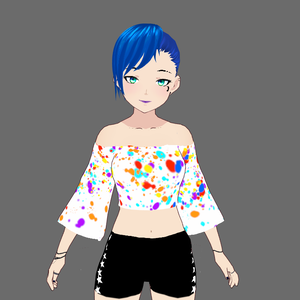 Paint Splatter Top Vroid