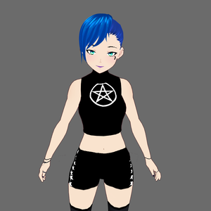 Pentagram Crop Top Vroid