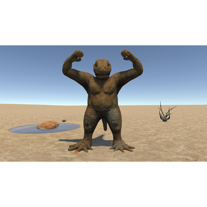 【オリジナル3Dモデル】トカゲの亜人Scaledian（スケイルディアン）