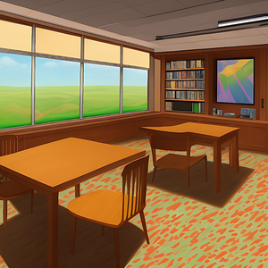 背景素材セット※AI生成　-図書館-