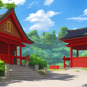 背景素材セット※AI生成　-神社・寺院-