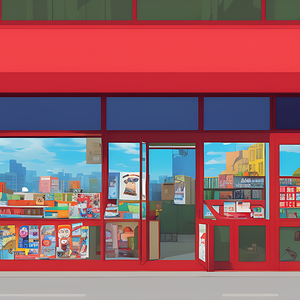 背景素材セット※AI生成　-店舗外景-