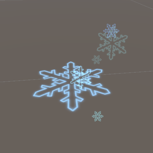 雪の足跡エフェクト