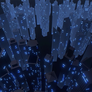 【VRChatワールド】夜景都市自動生成ギミック 缩略图 10