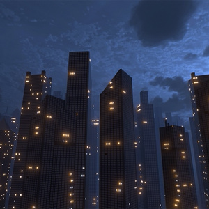 [VRChat World] Night City Auto-Generation Gimmick