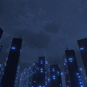 【VRChatワールド】夜景都市自動生成ギミック 缩略图 8