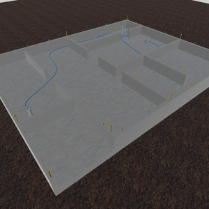 住宅基礎　建築工事現場　FBX