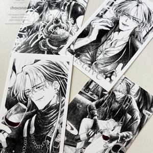 [NEW] Mini Illustration Card Set of 4: Silver...