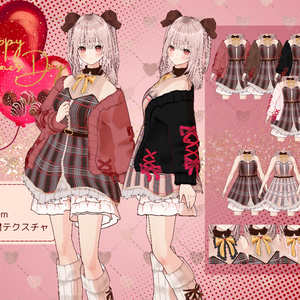 [VRoid]秋冬春洋服-ValentineColor costume-