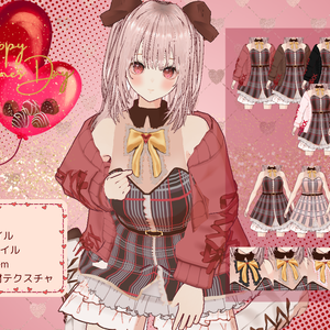[VRoid]秋冬春洋服＋アバター-ValentineColor costume + avatar-