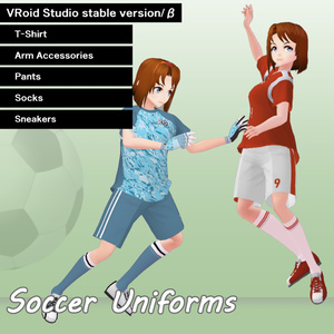 《無料版あり》サッカーユニフォームセット　VRoidテクスチャ
