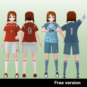 《無料版あり》サッカーユニフォームセット　VRoidテクスチャ