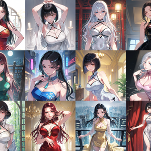 【Anima Base向け】チャイナドレス イラストプロンプト集100種