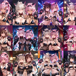 【Anima向け】猫耳ハーネス・フェティッシュファッション｜イラスト向けプロンプト集