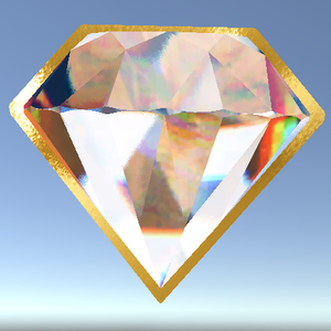 Diamond Hair Clip Gold