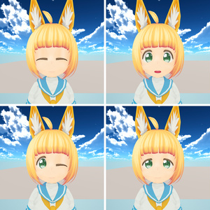 【VRMアバター】きつねのこ ヒナギク / fox girl【オリジナル3Dモデル】