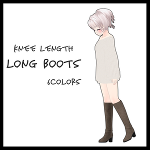膝丈ロングブーツ&ニーハイブーツ　6colors