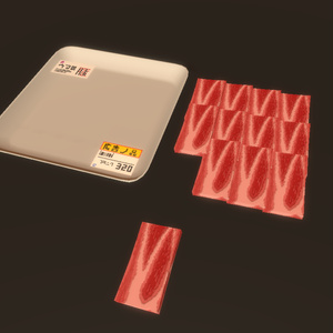 豚バラ切り落としの3Dモデル(広告の品) 缩略图 2