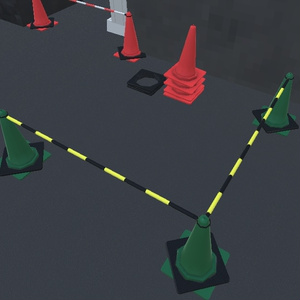 Unityで使える三角コーンとバーと重り