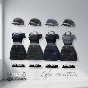 【6アバター対応】⚠️OPENSALE⚠️Layered Streetwear✨【VRChat】 缩略图 3
