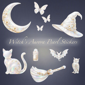 Witch’s Aurora Pearl Stickers