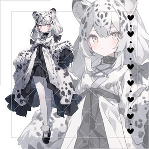 《No.48》立ち絵素材_雪豹_女の子