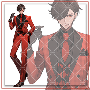 《No.58》立ち絵素材_赤スーツ_男性