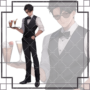 《No.91》立ち絵素材_バーテンダー_男性