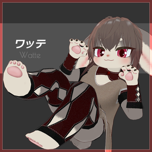 [無料] 3D Model Watte 2 　(３Dモデル　ワッテ２）