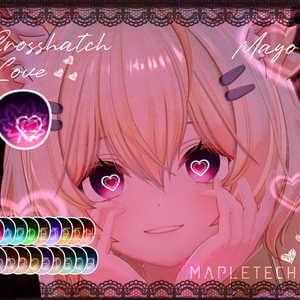 【まよ】 Mayo | Crosshatch Love 【19 Colors】 + Custom blendshape