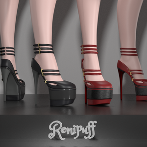 [3Dモデル] "Strappy Beauty" Heels