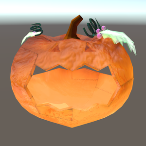 オリジナル3Dモデル　　『かぼちゃ・パンプキン・ハロウィン * Jack-o'-Lantern』VRChat * cluster