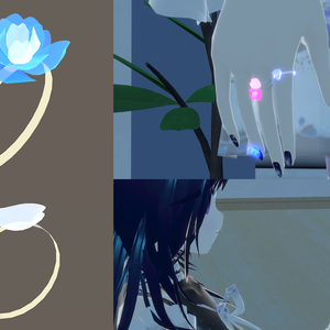 オリジナル3Dモデル　『指輪・花・花びら * Ring・flower・petal』VRChat * cluster