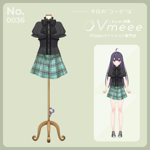【Free】Blackschool ブラックスクール【Vtuber Fashion Assets Vmeee No.036】