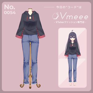 【VTuberファッション】Vermillion ヴァーミリオン【Vtuber Fashion Assets Vmeee No.054】