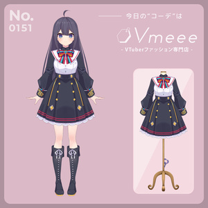 【VTuber向け衣装】クラッシィユニフォーム Classy Uniform【Vtuber Fashion Assets Vmeee No.151】