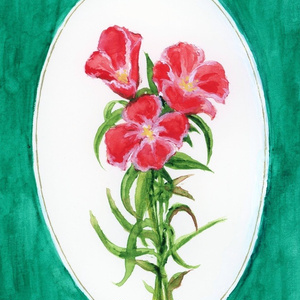 油絵 絵画 シロツメクサの花畑【A3】 - arashi1783 - BOOTH