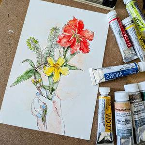 油絵 絵画 宵の海 - arashi1783 - BOOTH