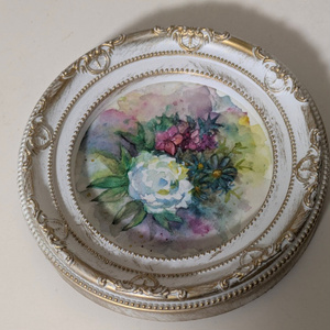 油絵 絵画 シロツメクサの花畑【A3】 - arashi1783 - BOOTH