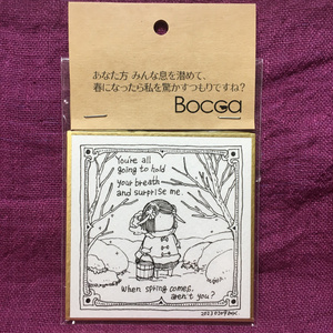 ミニ色紙 「だんまりさん達」