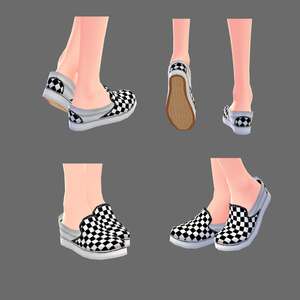 checkered vans vroid texture (beta)
